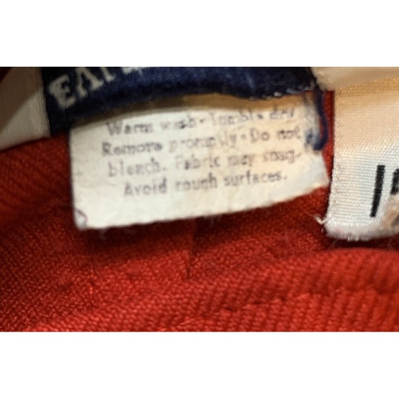 Levis High Waist Trouser Pants 16 Straight Leg Polyester Red‎ Vintage 70s 80s - Picture 9 of 9